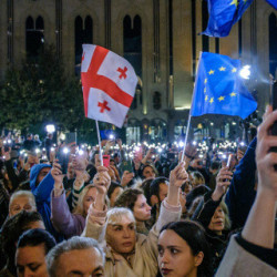 Protesty po wyborach w Gruzji