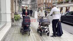 *EXCLUSIVE* English singer-songwriter and actress Pixie Lott spends her time out in the capital with her family in London.