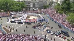 Real Madrid celebrate Spanish league title with bus parade - AFP