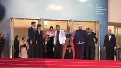 The 77th Annual Cannes Film Festival - The cast of “Emilia Perez” leaves the "Grand Théatre Lumière"