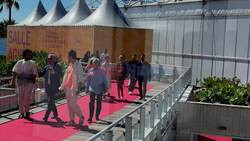 The 77th Annual Cannes Film Festival - Arrival of the cast of “The Apprentice” for the Photocall and Press Conference.