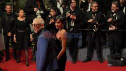 The 77th Annual Cannes Film Festival - Vincent Cassel and his girlfriend Narah Baptista attend the red carpet of "Parthenope"