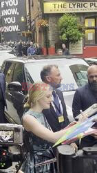 Dakota Fanning arriving at the Preview Screening of "The Watched