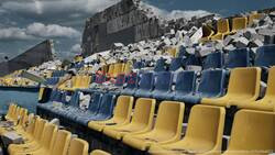 Stand From Destroyed Kharkiv Stadium Displayed In Munich To Mark Ukraine's Appearance At EURO 2024