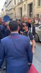 *EXCLUSIVE* Katy Perry arriving at hotel Ritz before the Vogue World event during Paris Fashion Week