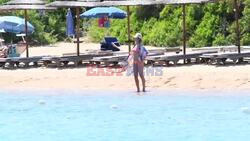 *EXCLUSIVE* The German Model Heidi Klum and Tom Kaulitz were seen taking in the glorious sun soaked Italian family holiday at the Hotel Cala di Volpe in Sardinia. *VIDEO TAKEN ON THE 26/06/24*