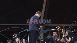 Thousands gather for free classical music concert on Barcelona beach - AFP