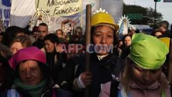 Thousands march in Buenos Aires on the day of the patron saint of bread, work - AFP