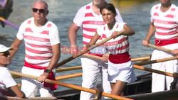 Gondolas and boats celebrate Venice's historical regatta - AFP