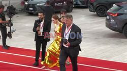 Julianne Moore, Tilda Swinton and Pedro Almodovar walk the red carpet Venice Film Festival - AFP