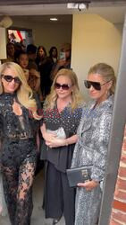 Paris Hitlon and Nic Hilton at New York Fashion week