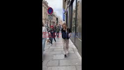 *EXCLUSIVE* The British Supermodel Kate Moss looks a vision of elegance seen out in Paris during Paris Fashion Week.