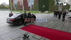 Scholz welcomes Macron at the Chancellery in Berlin - AFP