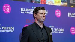 Matthew Reeve with the directors Peter Ettedgui and Ian Bonhôte attending the “Super/Man: The Christopher Reeve Story” photocall at Cinema Adriano in Rome