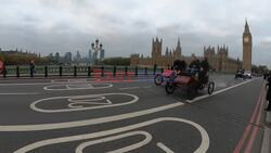 London to Brighton Veteran Car Run 2024 at Westminster Bridge