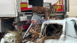 Apocalyptic scenes of flood-hit industrial complex near Spain's Valencia - AFP