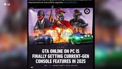 GTA Online for PC Will Finally Receive Current-Gen Console Features in 2025