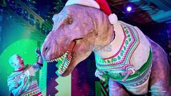 T-Rex Reveals The Natural History Museum's 2024 Christmas Jumper