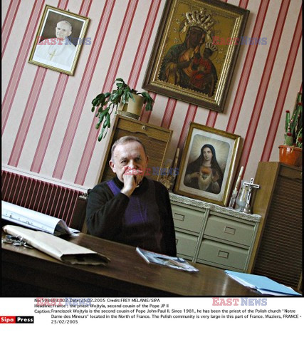 France : the priest Wojtyla, second cousin of the Pope JP II