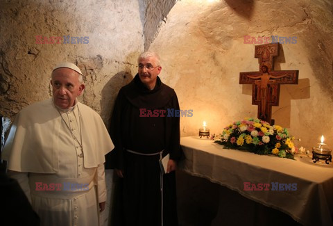 Papież Franciszek w Asyżu