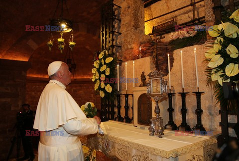 Papież Franciszek w Asyżu