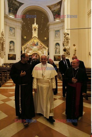 Papież Franciszek w Asyżu