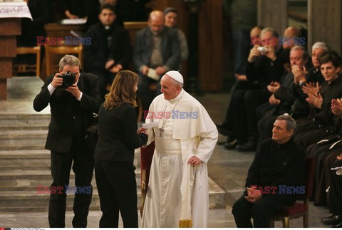 Papież Franciszek na spotkaniu Fundacji Libera