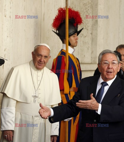 Raul Castro na audiencji u papieża Franciszka