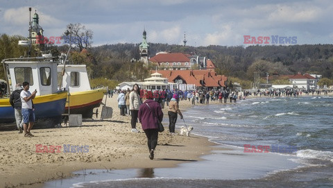 Słoneczny początek majówki nad morzem