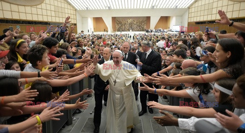 Audiencja dla dzieci z udziałem papieża Franciszka