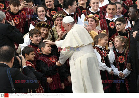 Papież Franciszek podczas cotydogodniowej audiencji ogólnej