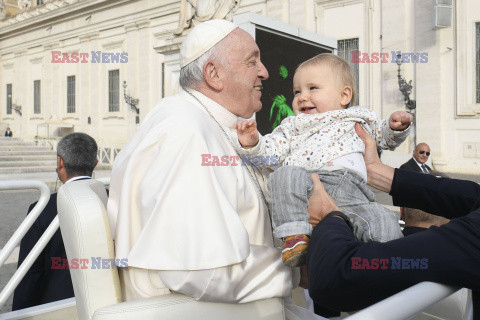 Papież Franciszek na audiencji generalnej