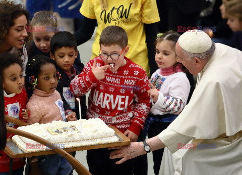 Spotkanie papieża Franciszka z dziećmi