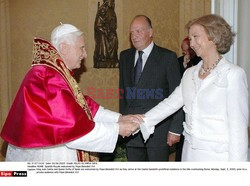 ROME: Spanish Royals welcomed by Pope Benedict XVI.