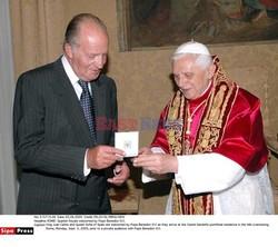 ROME: Spanish Royals welcomed by Pope Benedict XVI.