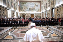 Papież Franciszek spotkał sie z piłkarzami