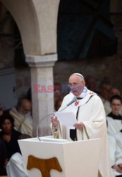 Papież Franciszek w Asyżu