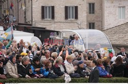 Papież Franciszek w Asyżu