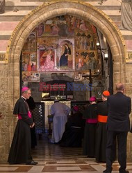 Papież Franciszek w Asyżu