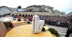 Papież Franciszek w Asyżu