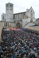 Papież Franciszek w Asyżu