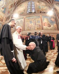 Papież Franciszek w Asyżu