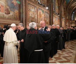 Papież Franciszek w Asyżu