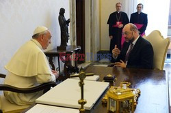 Martin Schulz na audiencji u Papieża Franciszka