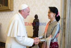 Aung San Suu Kyi na audiencji u papieża Franciszka