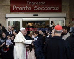 Papież Franciszek z wizytą w rzymskim szpitalu dziecięcym