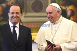 Papież Franciszek spotkał się z Hollande'm 