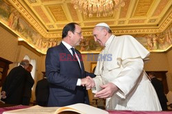 Papież Franciszek spotkał się z Hollande'm 