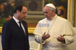 Papież Franciszek spotkał się z Hollande'm 