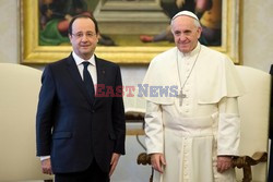 Papież Franciszek spotkał się z Hollande'm 